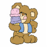 Cute Ice Cream Cone Bear Photo Cutouts