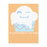 Cute Ice Cream Dish Postcard