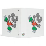 Cute Ice Skating Panda Bear Vinyl Binders