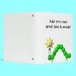 Cute Inchworm with an idea! binders