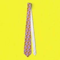 Cute Inquisitive Cartoon Tiger Tie by Lioness_Graphics Cute Inquisitive Cartoon Tiger Tie