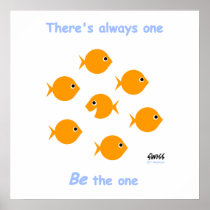 Cute Inspirational "Always One" Cartoon Poster