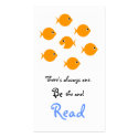 Cute Inspirational Elementary School Bookmark business cards by Swisstoons Cute Inspirational Elementary School Bookmark business cards