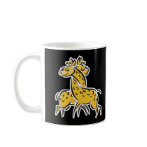 cute intertwined giraffes coffee mug