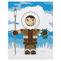 Cute Inuit Fisherman Flyer