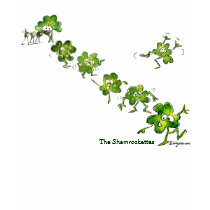 Cute Irish Shamrock Dancers T-shirt by zooogle Cute Irish Shamrock Dancers T-shirt