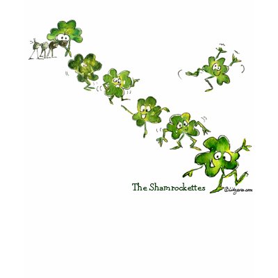 Cute Irish Shamrock Dancers T-shirt by zooogle