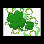 Cute Irish Shamrocks Postcard