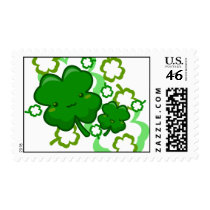 Cute Irish Shamrocks Stamp