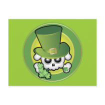 Cute Irish Skull Postcards