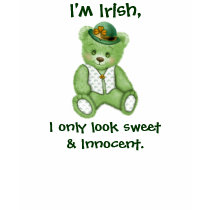 Cute Irish Teddybear t-shirts