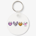 cute Irregular Critters Keychain by jaceyevans cute Irregular Critters Keychain