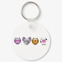 cute Irregular Critters Keychain