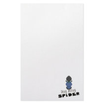 cute itsy bitsy spider cartoon character custom stationery