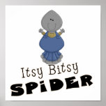 cute itsy bitsy spider posters