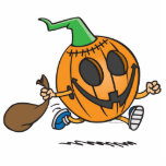 cute jack-o-lantern pumpkin cartoon character photo cut out