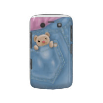 cute jean pocket teddy bear blackberry cases