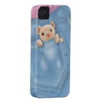 cute jean pocket teddy bear case-mate iphone 4 cases