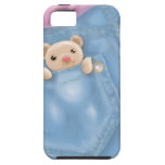 cute jean pocket teddy bear iPhone 5 covers