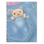 cute jean pocket teddy bear