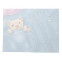 cute jean pocket teddy bear