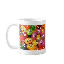 Cute Jelly Bean Smileys Mugs