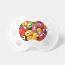 Cute Jelly Bean Smileys Pacifiers