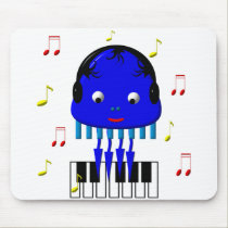 Cute Jellyfish Jamming mousepads