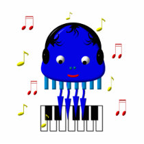 Cute Jellyfish Jamming Cut Out