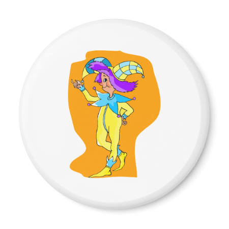 Cute Jester Fridge Magnet