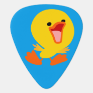 Cute Joyous Cartoon Duckling Guitar Pick Cute Joyous Cartoon Duckling Guitar Pick