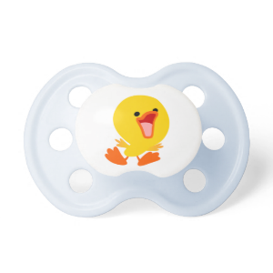 Cute Joyous Cartoon Duckling Pacifier BooginHead Pacifier