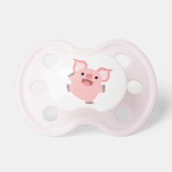 Cute Joyous Cartoon Pig Pacifier BooginHead Pacifier