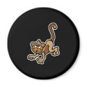 Cute Jumping Around Monkey magnets