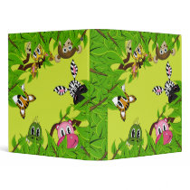 Cute Jungle Animals Binder