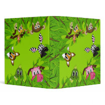 Cute Jungle Animals Binder