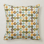 Cute jungle animals pattern pillow