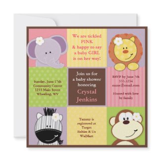 Jungle Baby Shower Invitation