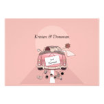 Cute Just Married Post Wedding Invitation