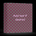 Cute kaleidoscopic tiny print 1" wide binders