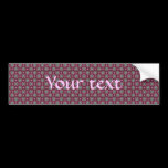 Cute kaleidoscopic tiny print bumper stickers