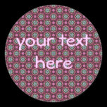 Cute kaleidoscopic tiny print stickers