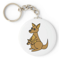 Cute Kangaroo and Joey Keychains