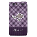 Cute Kangaroo; Purple Motorola Droid RAZR Covers