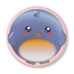 Cute kawaii bluebird magnet