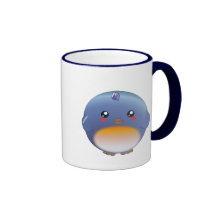 Cute kawaii bluebird mug