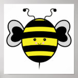 cute kawaii bumble bee posters