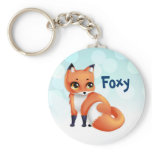 Cute Kawaii cartoon fox keychains