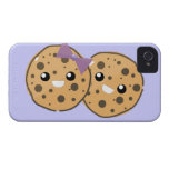 Cute Kawaii Chocolate Chip Cookie Couple Case-mate Iphone 4 Cases