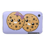 Cute Kawaii Chocolate Chip Cookie Couple iPhone 3 Cover